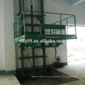 3000kg-3t Load 3m-15m Height Wall Mounted Guide Rail Lift Platform Cargo Lift